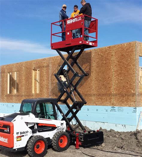 man lift skid steer|skid lift service.